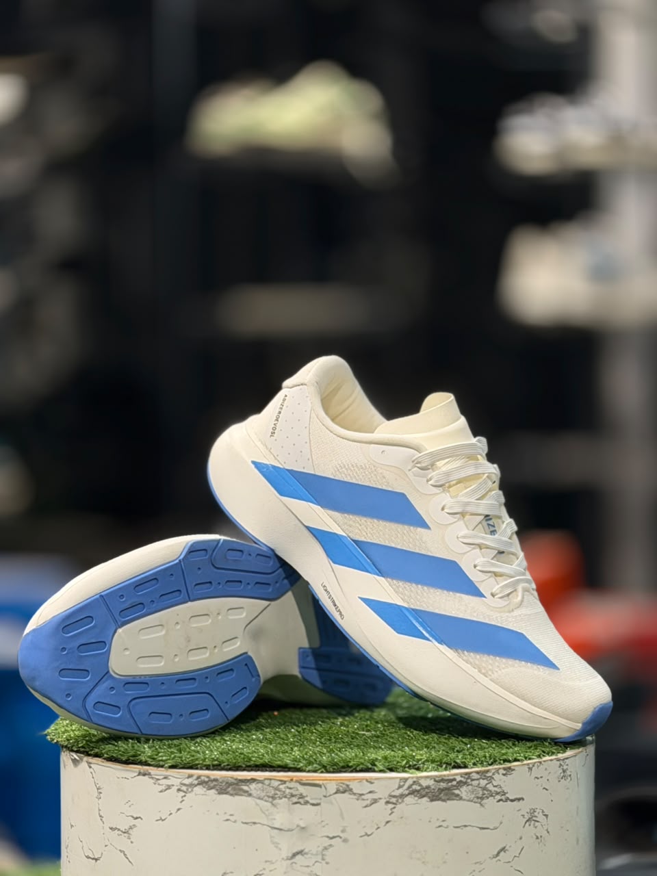 Adizero Evo SL Cloud White N Blue Fusion