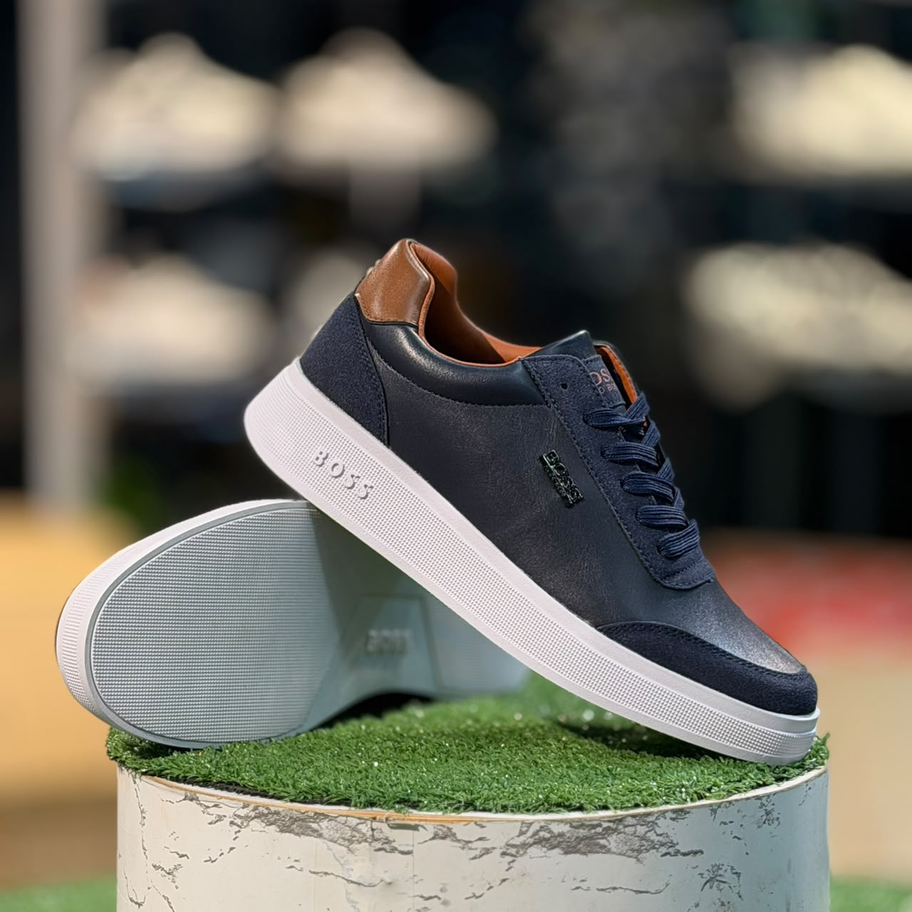 Boss Sneakers Brown & Navy Blue