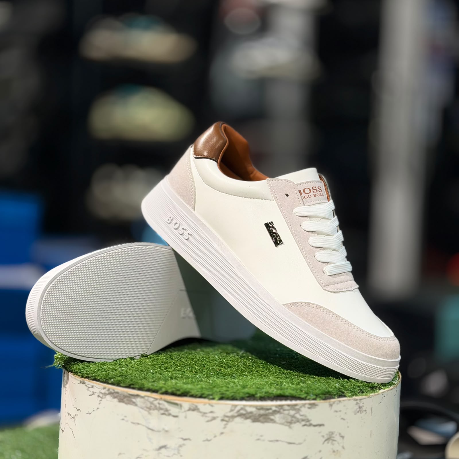 Boss Sneakers Brown N White