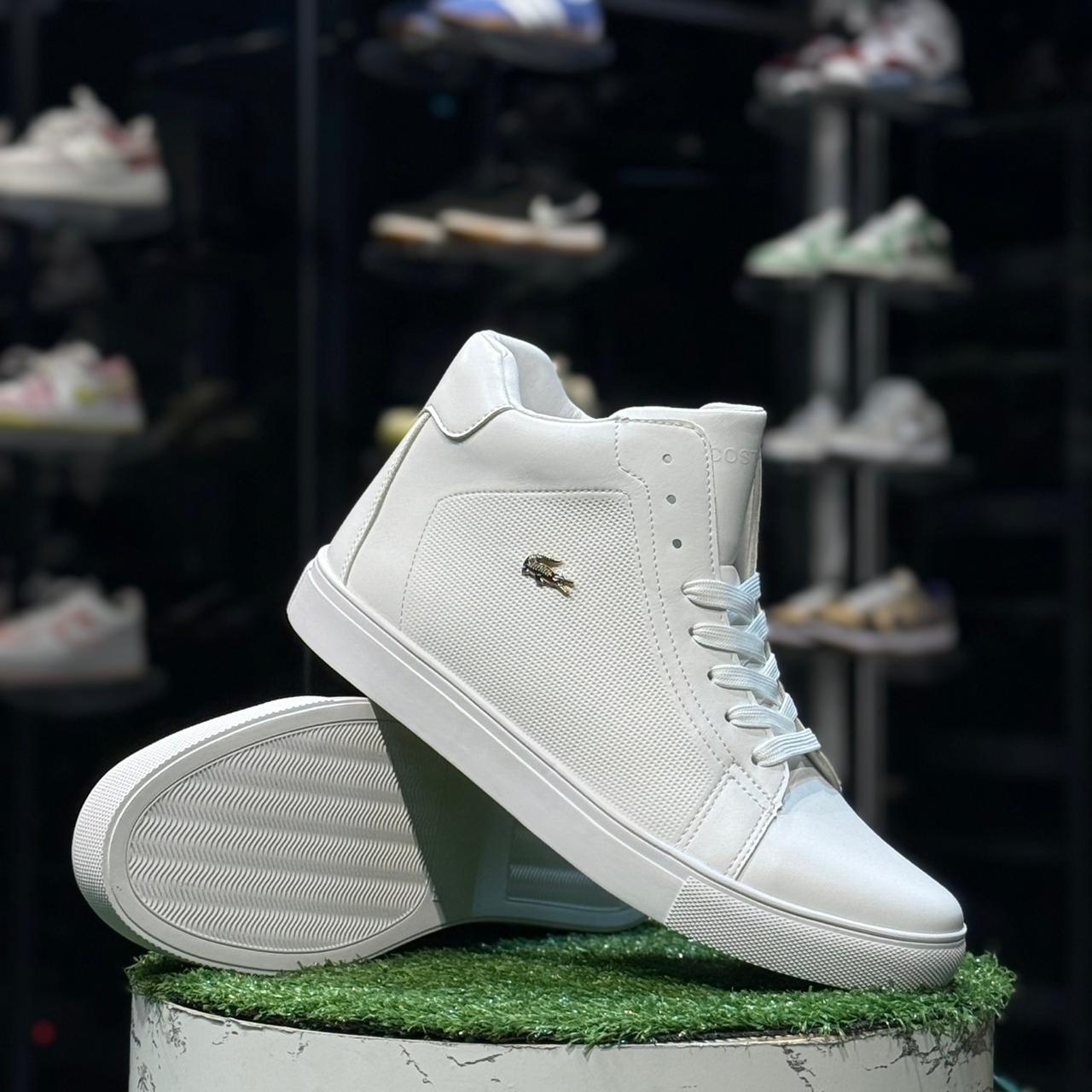 Lacoste high-top Matelic crocodile logo
