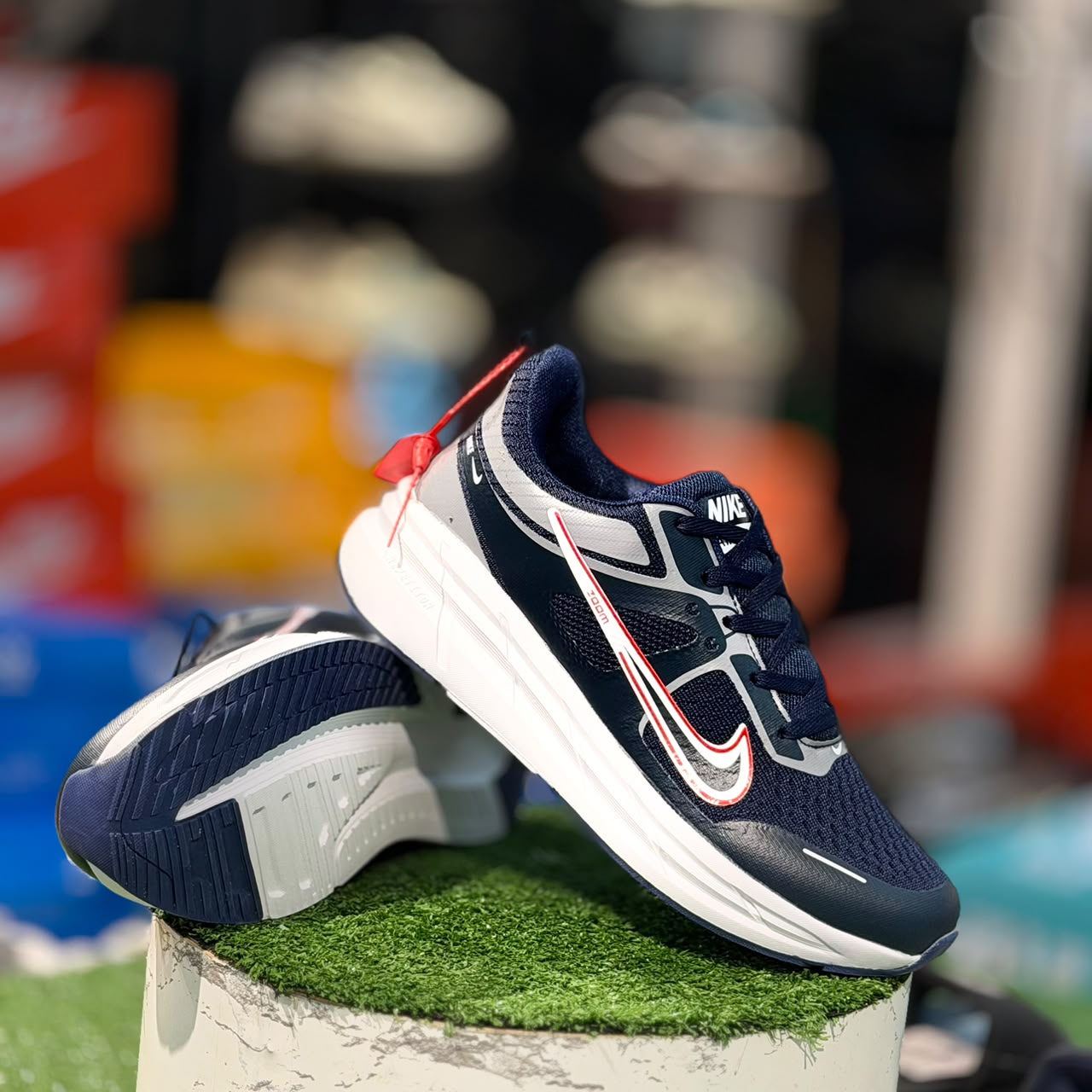 Nike Air Zoom Pegasus Navy Blue N White Running