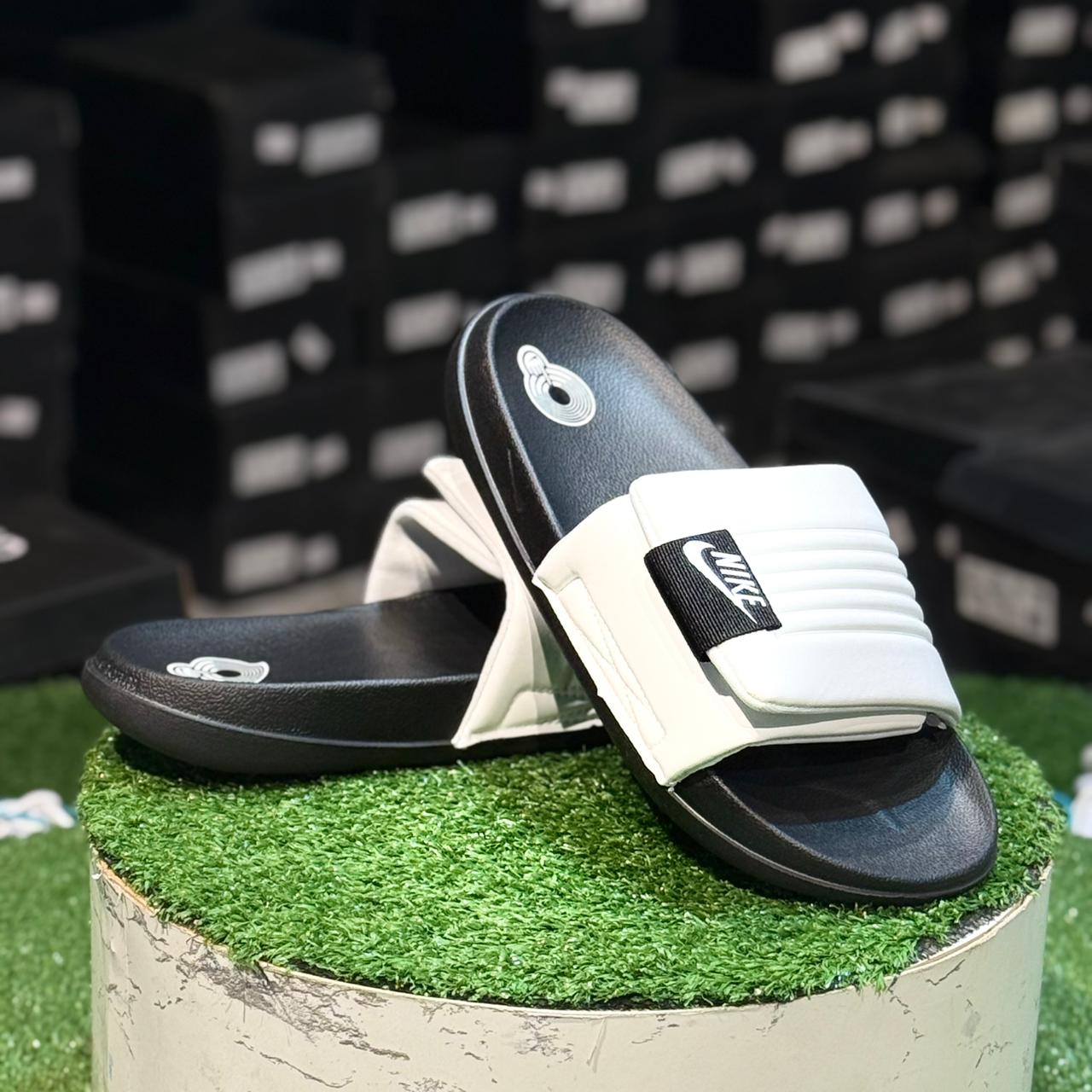 Nike Offcourt Adjust slide White N Black