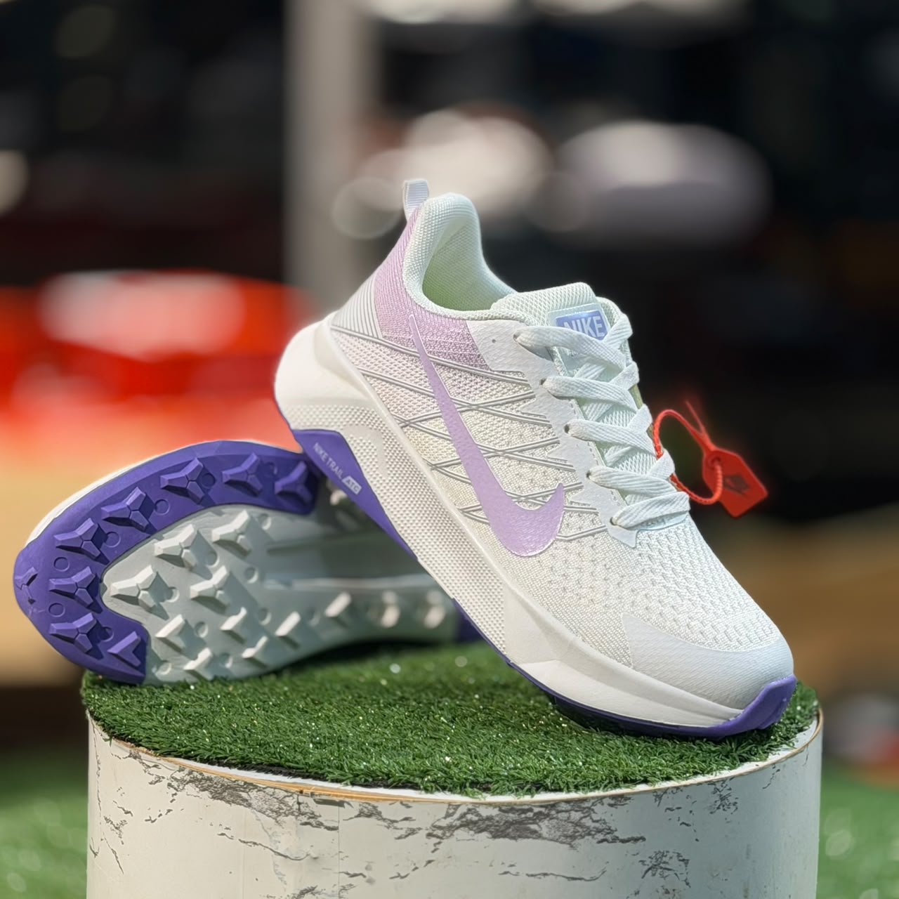 Nike ReactX Wildhorse 10 White N Light Purple Running