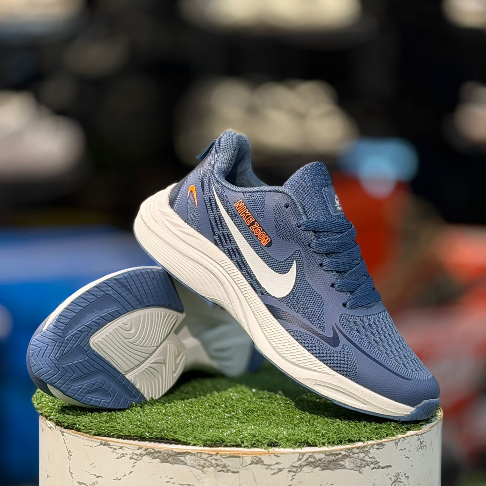 Nike Zoom Running White N Blue
