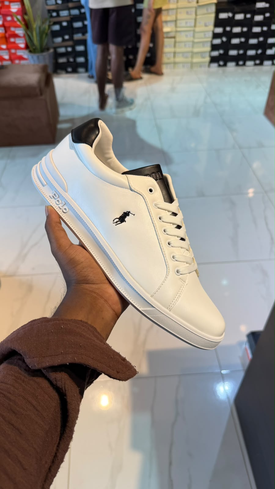 Polo Ralph Lauren Heritage Court II White N Black