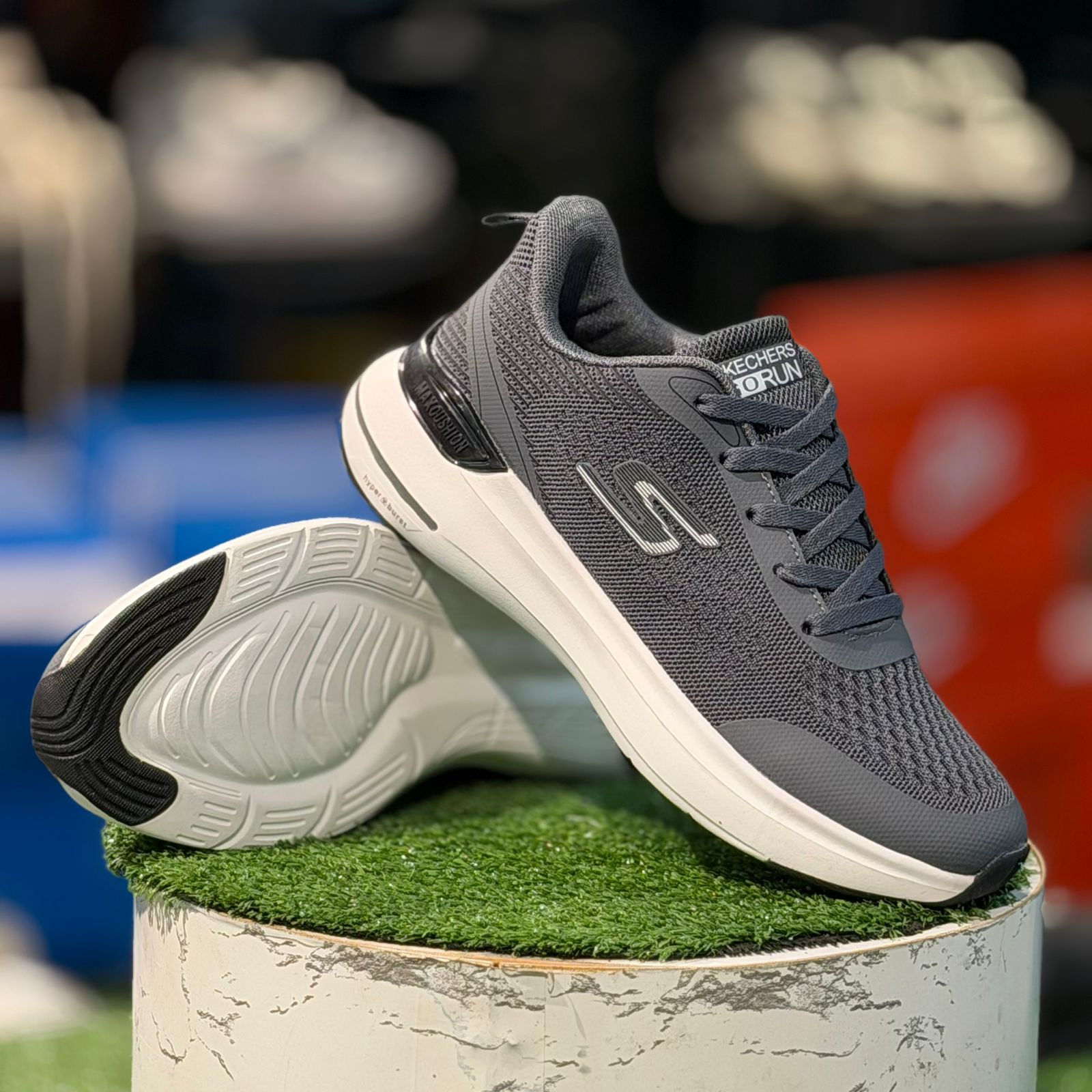 Sketchers Dark Gray Running