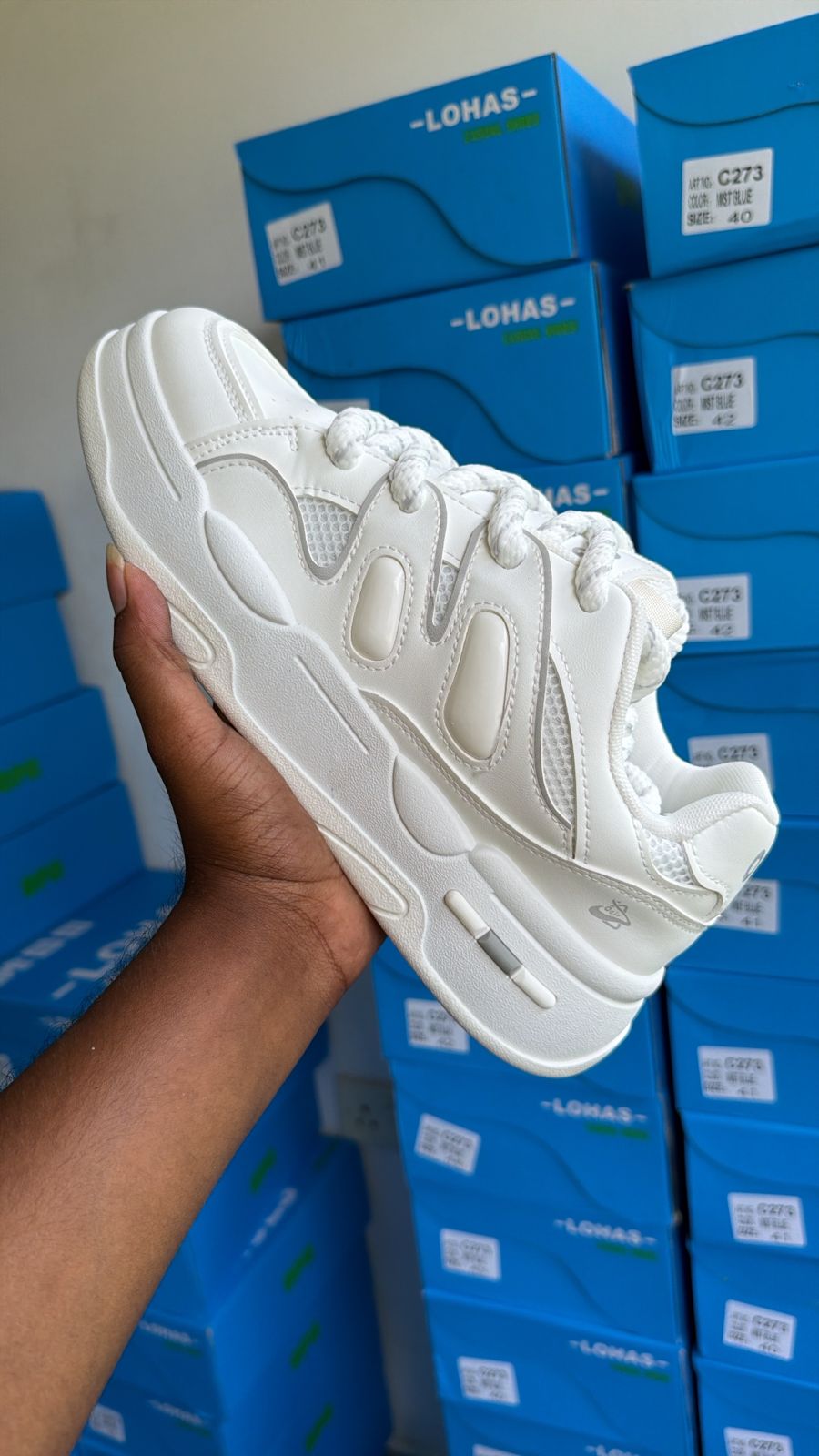  Fashion Chunky Ogiy Full White