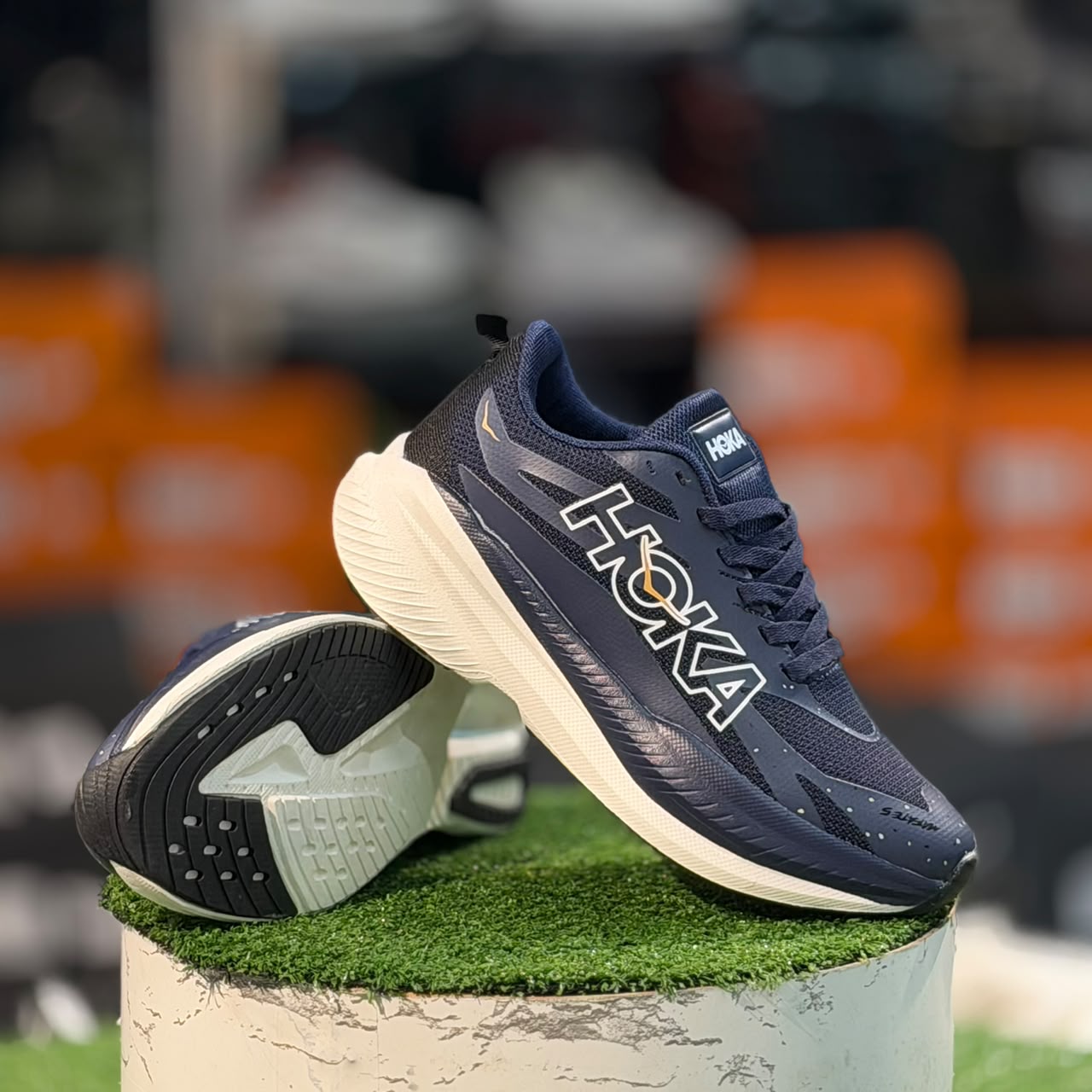  HOKA Bondi 9 Varsity Navy & White Running