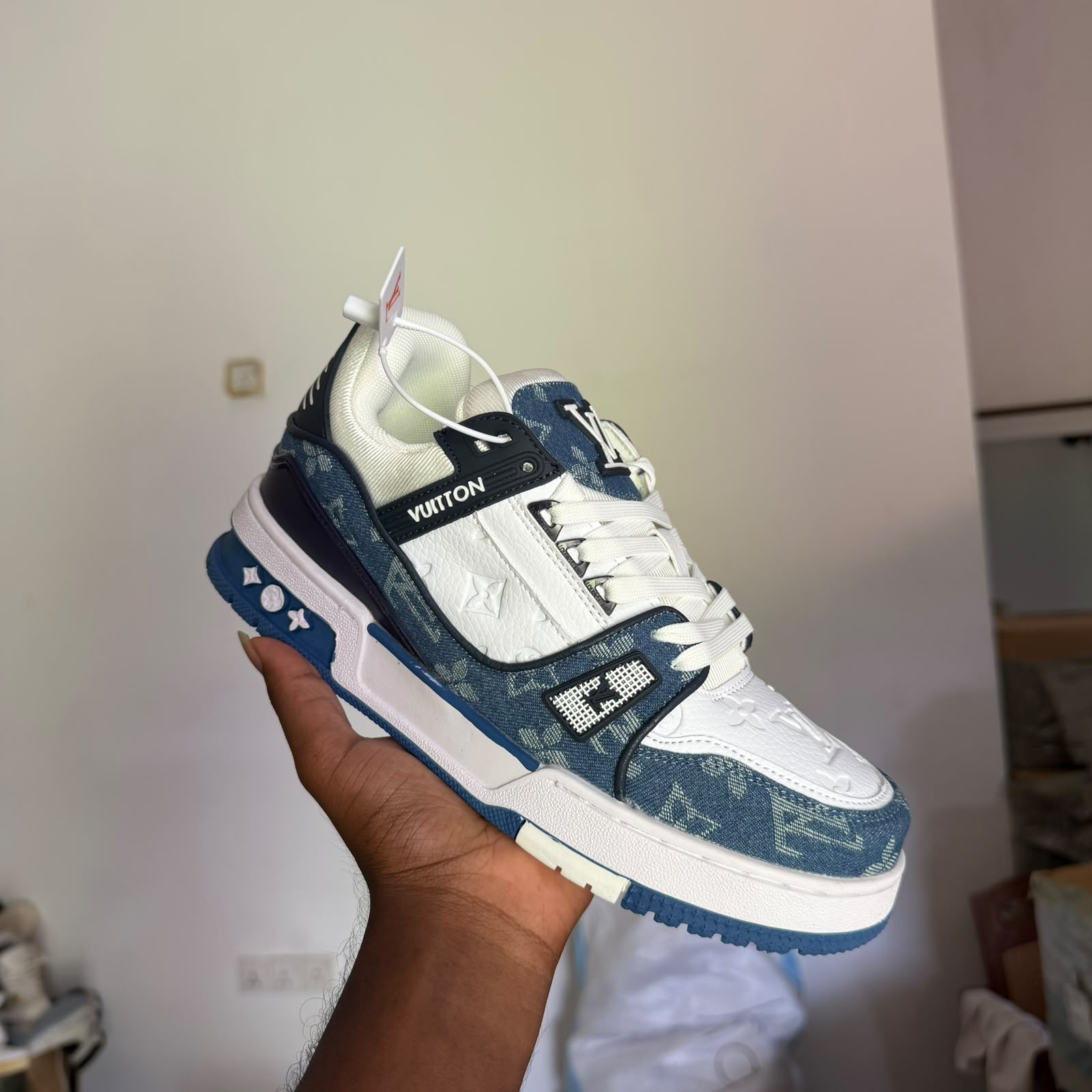  LV Trainer Blue N White(OG)