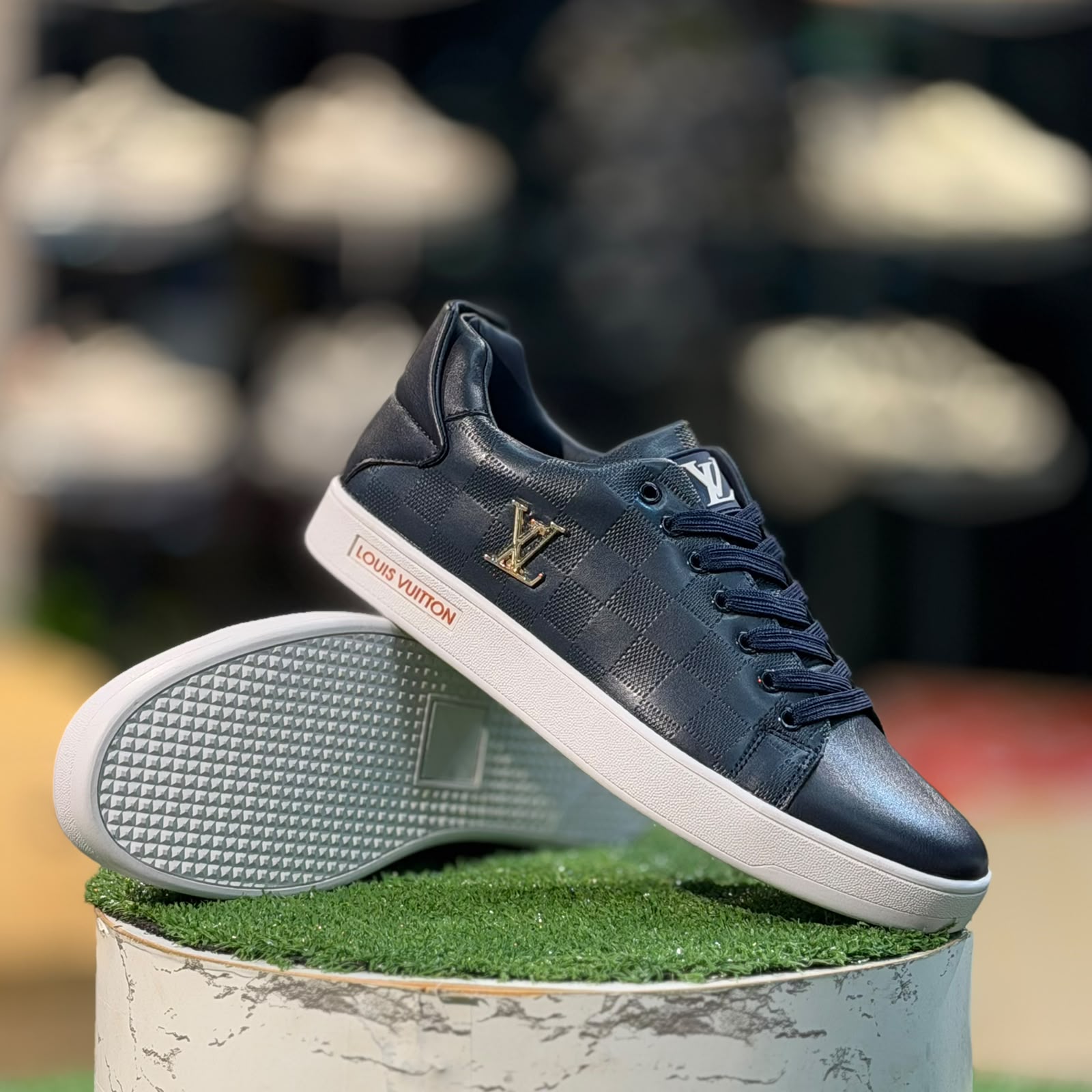  Louis Vuitton Low Navy Blue